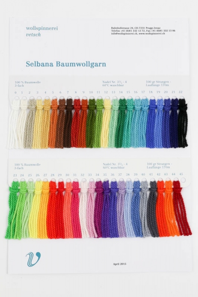 Musterkarte Selbana Baumwolle